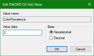 How to Apply the Accent Color Only in Taskbar in Windows 10